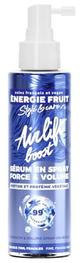 ENERGIE FRUIT Airlift - Sérum en Spray Soin Cheveux Force, Volume et Densité - Protéine & Peptides - Décolle les Racines, Volumisant, Epaississant - Cheveux Fins, Plats, Tombants - 99% Naturel - 100ML