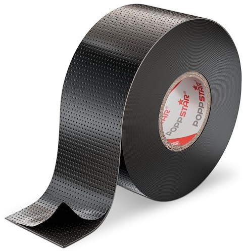 Poppstar 1x självvulkaniserande isolerings- och tätningstejp LxBxH 10 m x 38 mm x 0,76 mm, svart