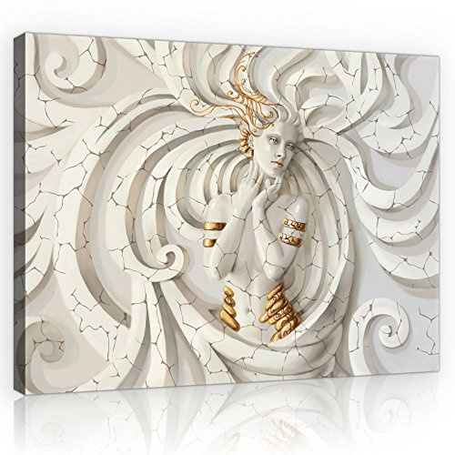 Forwall- Leinwand Bilder - Quallen - 100x75 cm Leinwandbilder - Bild auf leinwand - Wandbild XXL groß Wandbilder für Wohnzimmer Schlafzimmer Wohnzimmerbilder Modern kunstdruck - 3D-Effekt