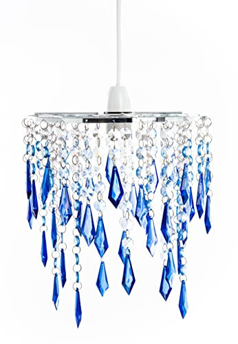 INNOTECK Ocean Ceiling Chandelier Acrylic Light Shade, Blue & Light Blue