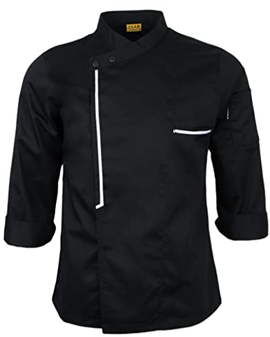 Hellery Blouse de Cuisinier de Cuisine Femme Homme Manches Longues -, L