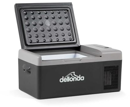 Dellonda 15L Portable Car Fridge, Freezer, Cool Box, 12/24V Compressor - DL12