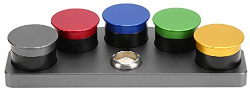 5 Dish Watch Oiler Watch Oil Immersion Tool Watch Oiler Set Oiler Alloy Five Holes Watch Oil Dishes Watchmaker Oil Cup Watchmaker Uhrmacher Uhrenreparatur Teil Zubehör, Uhr Öler Geschirr