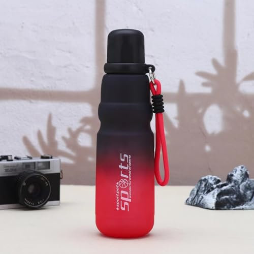 AISIR Gourde Sport 750ml, Gourde sans BPA pour Sport, Gym, Yoga, Camping, Travail - Rouge