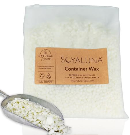 Soyaluna 4kg Soy Wax for Candle Making – The Expert Candle Wax Blend for Container Candles. Smooth Finish, Clean Burn, Vegan Friendly.
