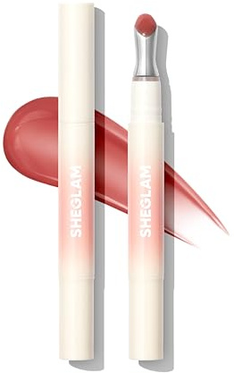 SHEGLAM Hydrating Lip Gloss Cruelty-Free Plumping Peptides-Rosé Veil