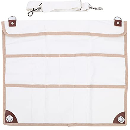 Fictory Borsa portaoggetti pieghevole per stoviglie, multi tasca, organizer per posate per campeggio, barbecue, escursionismo, zaino in spalla, design salvaspazio, scomparti regolabili