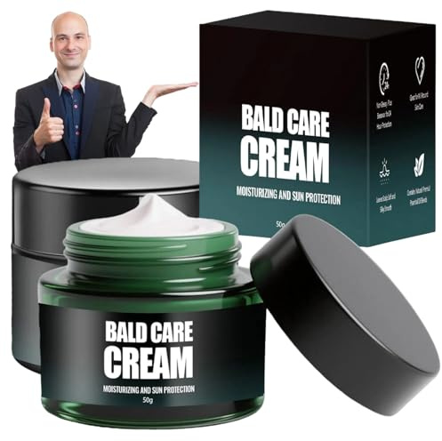 Cremass para el Cuidado del Cuero Cabelludo,Cuidado del Cuero Cabelludo Después del Afeitado,Cremas Calva,Hidratante y Nutritiva,Adecuado para Cabeza Calva,Después del Afeitado,50 g,2 piezas