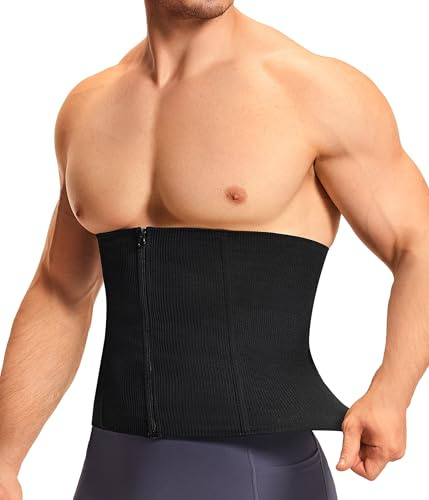 Gotoly Fascia Addominale Dimagrante Uomo Corsetto Snellente Cintura Regolabile Lombare Supporto Schiena per Dimagrire Fascia Pancia Waist Trimmer