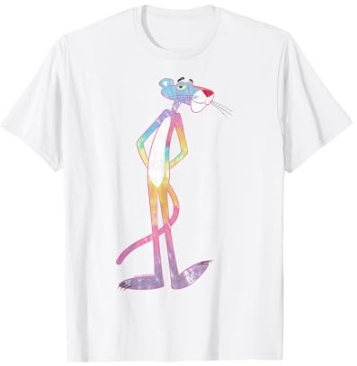 Pink Panther Tie Dye Panther Portrait T-Shirt