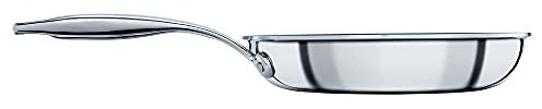 Circulon SteelShield Stainless Steel Frying Pan 22cm - Induction Frying Pan with Hybrid Non Stick, Metal Utensil Safe, Oven & Dishwasher Safe Cookware