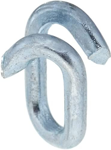 Design61 5x Kettennotglieder 6mm Kettenglied Kettenverbinder Kettennotglied Stahl Verzinkt