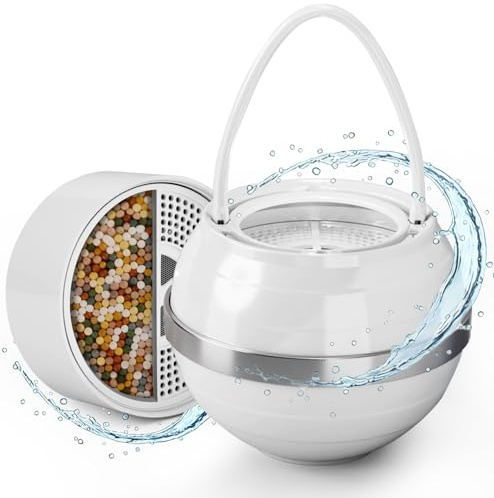 CUOLL Bath Filter for Tub - Bathtub Water Filter for Softer Skin & Hair, 8 Stages Hotel Grade Filtration Bath Water Filter,2,500 Gal of Filtration, BPA Free, Easy to Install