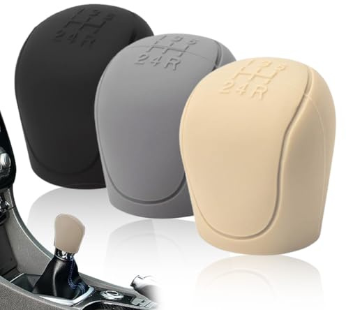 XOXVURI 3 Piezas Silicona Funda Palanca Cambio De Marchas Antideslizante Funda Palanca Cambio De Marchas Accesorios Universal Elástico Funda Pomo Palanca De Cambios Para Coche Camión Suv