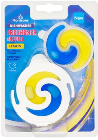 Morrisons Lemon Dishwasher Freshener 6ml With Refill