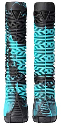 Blunt Poignées de Trottinette V2 Soft Long + 2 x 2 extrémités (Bleu Sarcelle/Noir)