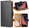 Bozon Coque Galaxy Note 9, Housse pour Samsung Galaxy Note 9 en Cuir Portefeuille Etui avec Fentes de Cartes, Fonction Support, Fermeture Magnétique (Noir)