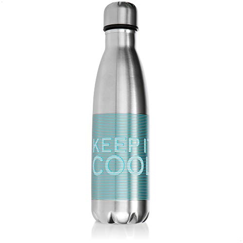 com-four® Isolerad Flaska i Rostfritt Stål 500 ml