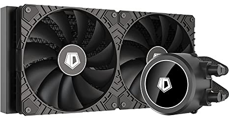 ID-COOLING FROSTFLOW X 280 CPU Water Cooler - White LED AIO Cooler with 2x140mm PWM Fans, Supports Intel 1700/1200/115X/2066 and AMD AM4/AM5