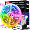 IKERY 20M RGB LED Strip Lights Music Sync, Bluetooth App with 44 Keys Remote,24V SMD LEDs Lights, DIY Color Options LED Tape Lights for Bedroom Ceiling Decor (1 Roll)