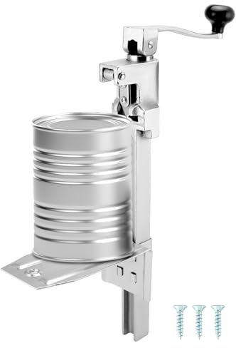 QWORK® Apriscatole commerciale, apriscatole di sicurezza, 48 cm, acciaio fuso, utilizzato in ristoranti, hotel, bar