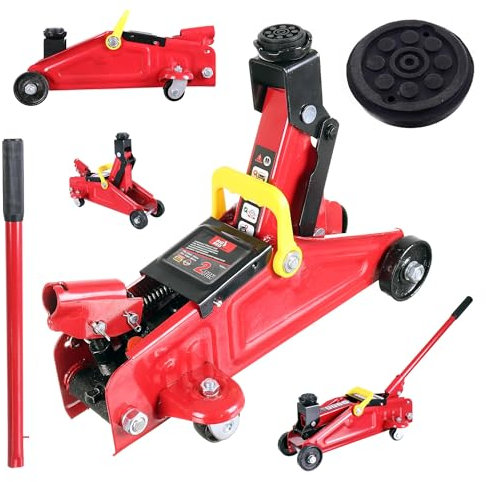 Cric ŕ Voiture Hydraulique Levage 140-285mm 2Ton Big Red Ascenseur Voiture