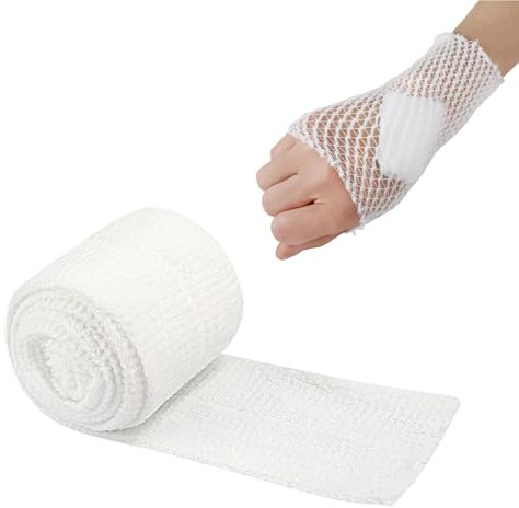 1 fasciatura elastica per tubi in rete, traspirante, fasciatura per ferite