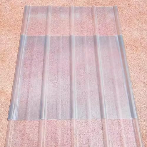 Paneles transparentes de 2,2 mm de grosor para toldo, balcón, cochera, 15 piezas de láminas de techo corrugadas, material de techo corrugado, resistente a la lluvia, placa de iluminación diurna para