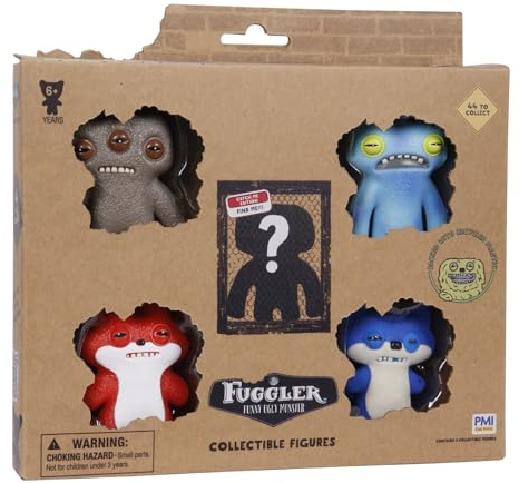 Bizak Fuggler, Pack de 5 Figuras de 6,5 cm con Poster Coleccionable, 44 Figuras para Coleccionar, para Niños y Niñas +4 Años (64110400-1)