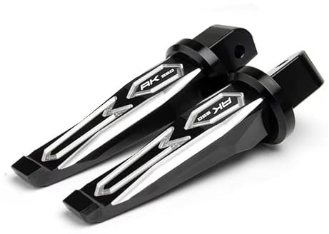 Motorcycle Footrests/Passend for KYMCO AK550 AK 550 2017-2020 2018 2019 Motorrad-Fußrasten hinten, Zubehör for Beifahrer, Roller-Fußrasten, Fußrasten, Pedale(Black)