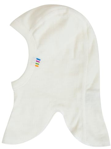 Joha Baby Kinder Unisex Schalmütze Balaclava aus Reiner Merino-Wolle, Größe:52, Farbe:Natur