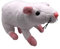 Onwomania Soft toy cuddly toy animal rat mouse white rodent 31 cm