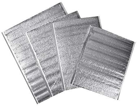 Brussels S08 Einweg-Lebensmittelbeutel, Thermo-Versandtaschen, Isolierung, Aluminiumfolie, Lunchtasche, Lebensmittelverpackung, Thermobeutel, 10 Stück 20*20cm