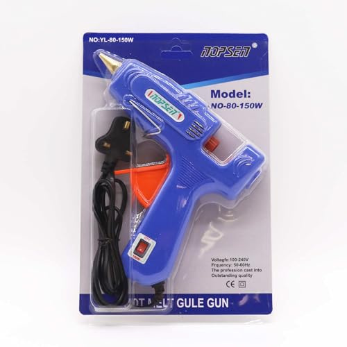80-150W Hot Glue Gun Pro (UK Plug) - for 11mm Sticks - (Hot Glue Gun 80w)