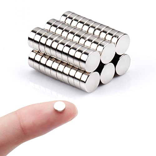 Deryun 60 Pack Small Magnets for Crafts Mini Tiny Fridge Multi-Use Refrigerator Magnets for Whiteboard Round