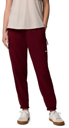 Columbia Sequoia Grove - Pantalón de Forro Polar para Mujer, Color Vino Intenso, XL/R