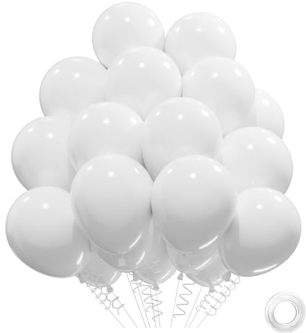 31 st vita latexballonger för bröllop, födelsedag, vita heliumballonger, bröllopsdekoration, fest, 30,5 cm (12 tum)