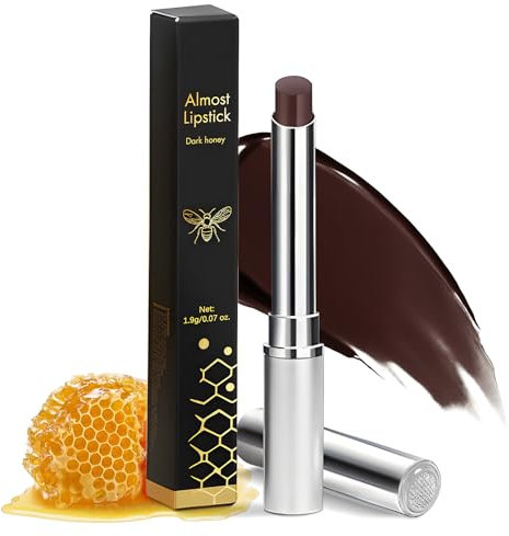 Black Honey Pintalabios, Bálsamo Labial Hidratante con Color, Barra de Labios Lipstick, Bálsamo Labial Brillante con Brillo Natural para Labios Secos (1 pieza)