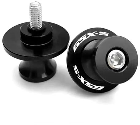 Diábolos para Moto para Suzuki GSX-S750 GSX-S1000 GSX-S950 GSXS 750 1000 GSX-S1000GT 2011-2024 Motocicleta M8 Basculante Carrete Soporte Deslizante Tornillos(Black)