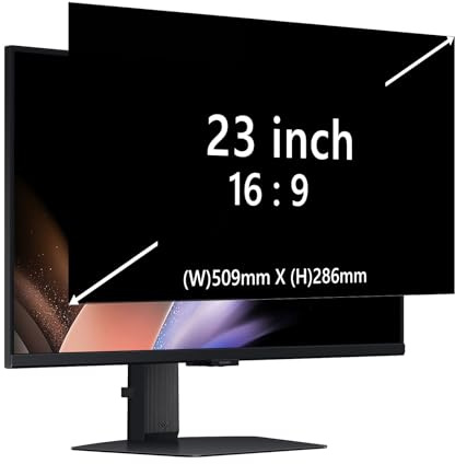 RanBluu Pantalla de Privacidad para Portátil de 23 Pulgadas, Filtro Privacy Screen Filter, Privacy de Film Extraíble Anti UV Protector de Pantalla para Ordenador(23 Pulgadas 16:9)