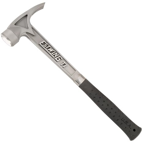 ESTWING Titanium Hammer, 13oz Professional Hammer, Smooth Face Black, TIBK