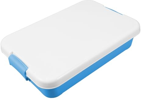 Milisten Caja de Arena Pequeña de Plástico con Tapa Caja Portátil para Almacenamiento Ordenado de Juguetes Arenero Versátil para Actividades al Aire y Infantiles