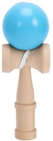 ZJchao Kendama en Bois, Jouet de Compétence pour Jeu de Balle, Construction sans éclats pour Coordination œil-Main (Blue)