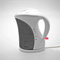 Small Cordless Lightweight Electric Kettle 1000W 1 Litre in White | Cheap and Cheerful with Boil Dry Safety Cut Out, Pilot Light and Water Level Gauge