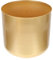 Eisen Pflanztopf Moderner Metall Dekorative Pflanzgefäß Metall Blumentopf mit Entwässerungsloch, Runder Metall-Pflanzgefäß Indoor Outdoor für Wohnzimmer, Küche, Büro Golden 18cm