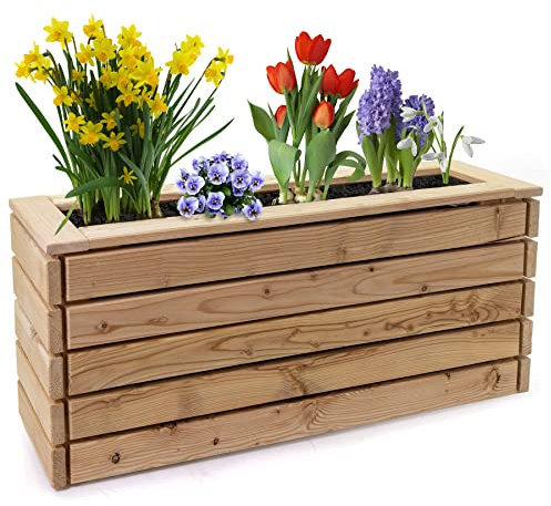 Holzfee Pflanzkasten Linea 116 x 30 x 44 cm Lärchenholz