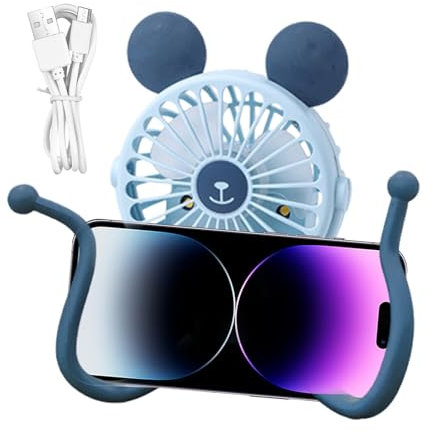 Ventilador portátil para cochecito,Ventilador recargable para cochecito | Ventilador para cochecito con clip para trípode - Ventilador de carro con Clip y trípode Flexible eléctrico portátil silencios