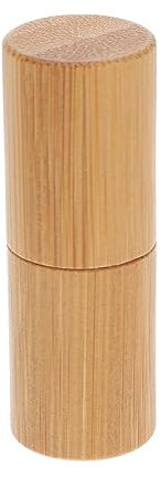 FRCOLOR Wooden Roller Bottle for Essential Oil Small Travel Leak Perfume Bottle for Oil and Perfume Refills