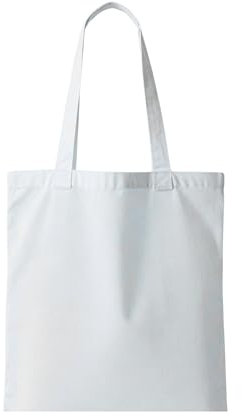POLHIM® Unbedruckte Stoffbeutel 38x42 cm 220g/m2 - Vielseitige, langlebige Baumwolltasche als Handtasche und Tragetasche. Nachhaltige Stofftasche für jeden Anlass. (Weiß, 38.0 x 42.0 cm)