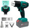 Décapeur thermique sans fil pour Makita 18 V, 50 °C à 550 °C, pistolet à air chaud manuel avec écran LCD numérique, température réglable et contrôle de l'air avec 4 buses en acier inoxydable pour